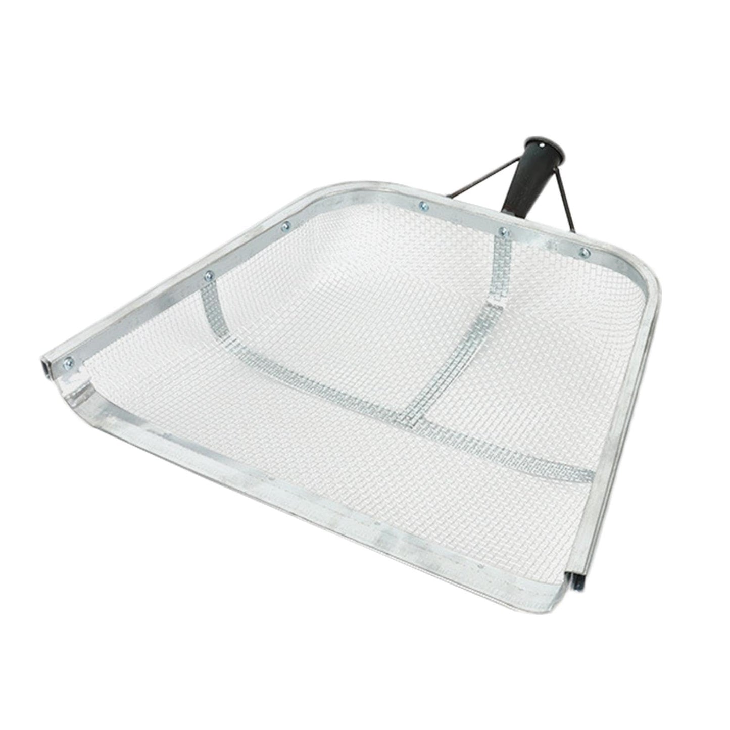 Sandsieb-Schaufel, Gartensandsieb, Gartengerät, groß, 43 x 33 cm, leicht und ergonomisch, griffiger Griff, effizientes Sieb zum Sieben von Boden, Pflanzen, Jäten