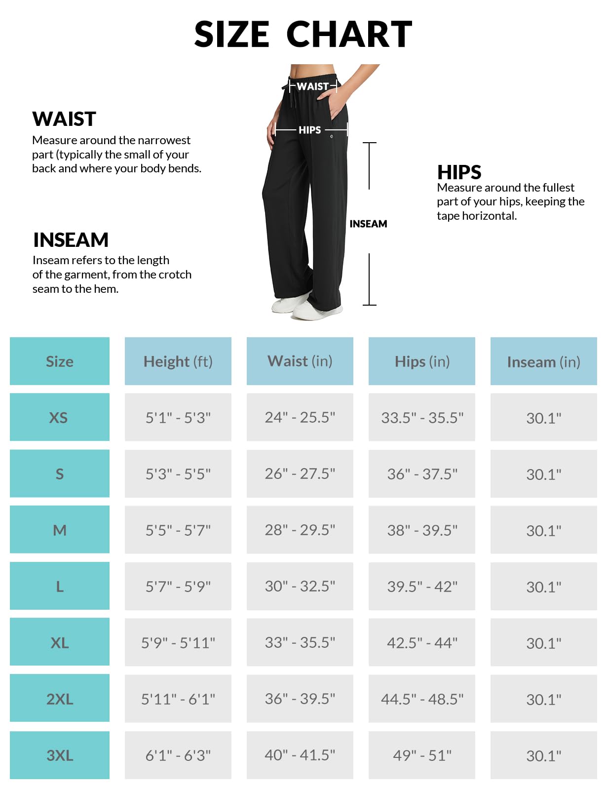 baleaf Women’s Jogging Pants – Straight-Leg Sport Sweatpants