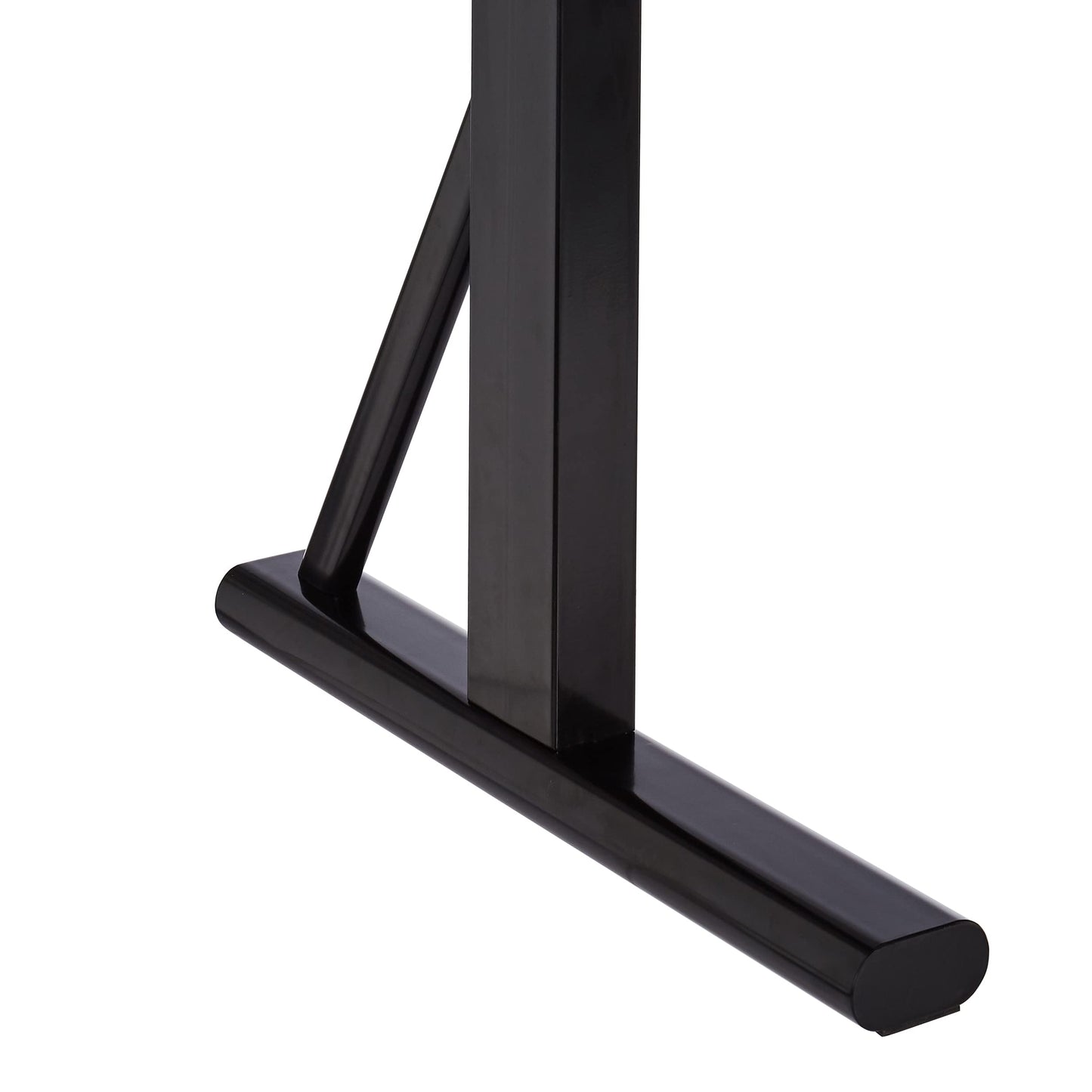 Amazon Basics Rechteckig Höhenverstellbarer Gaming Computertisch Schreibtisch mit erhöhter Monitorablage, 140 x 63.5 x 109-126 cm, Blau