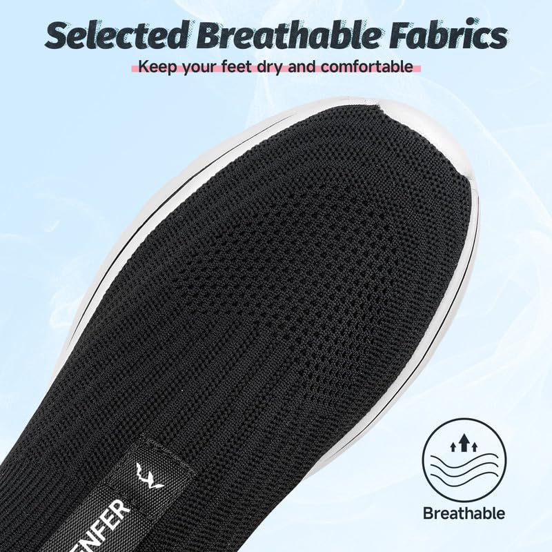 Sosenfer Men’s Slip-On Sneakers – Ultra-Lightweight Shoes