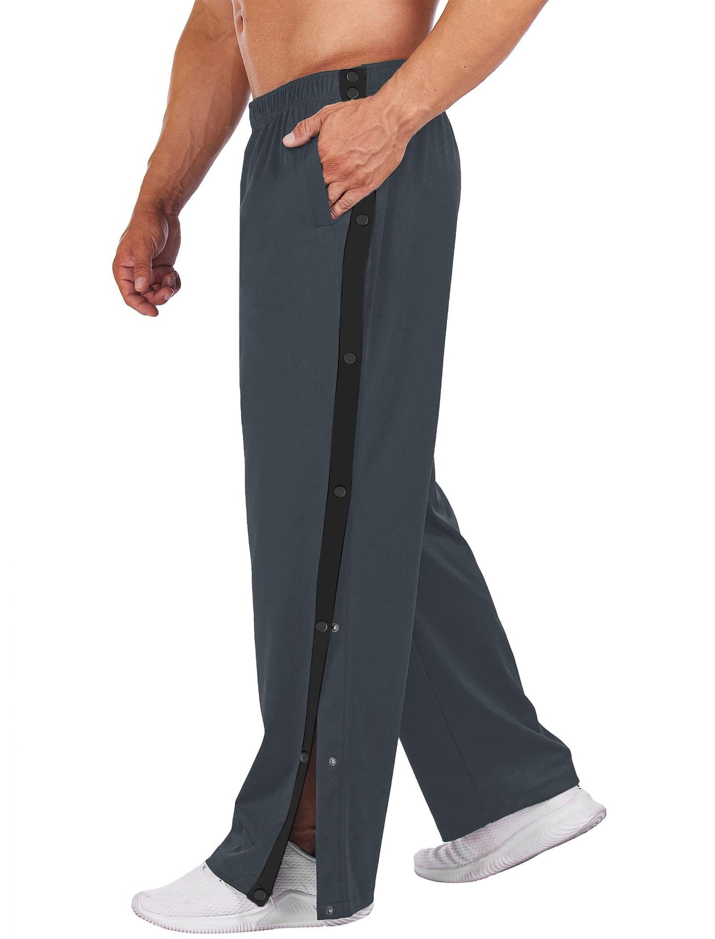 PINSPARK Men’s Rehab Joggers – Tear-Away Athletic Pants