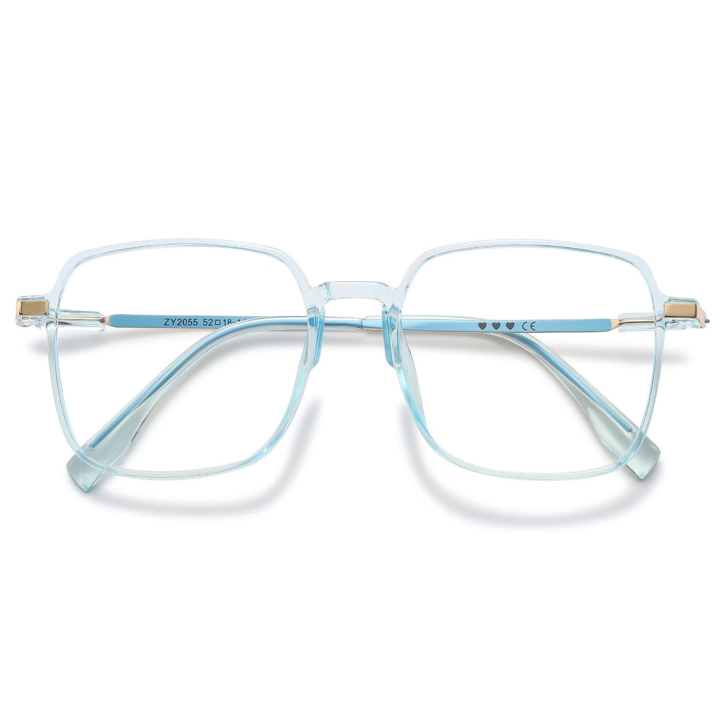 VEVESMUNDO Blaulichtfilter Lesebrille Metall Groß Stylisch Rechteckig Anti Blaulicht Lesehilfen Sehhilfe Brille für Damen Herren