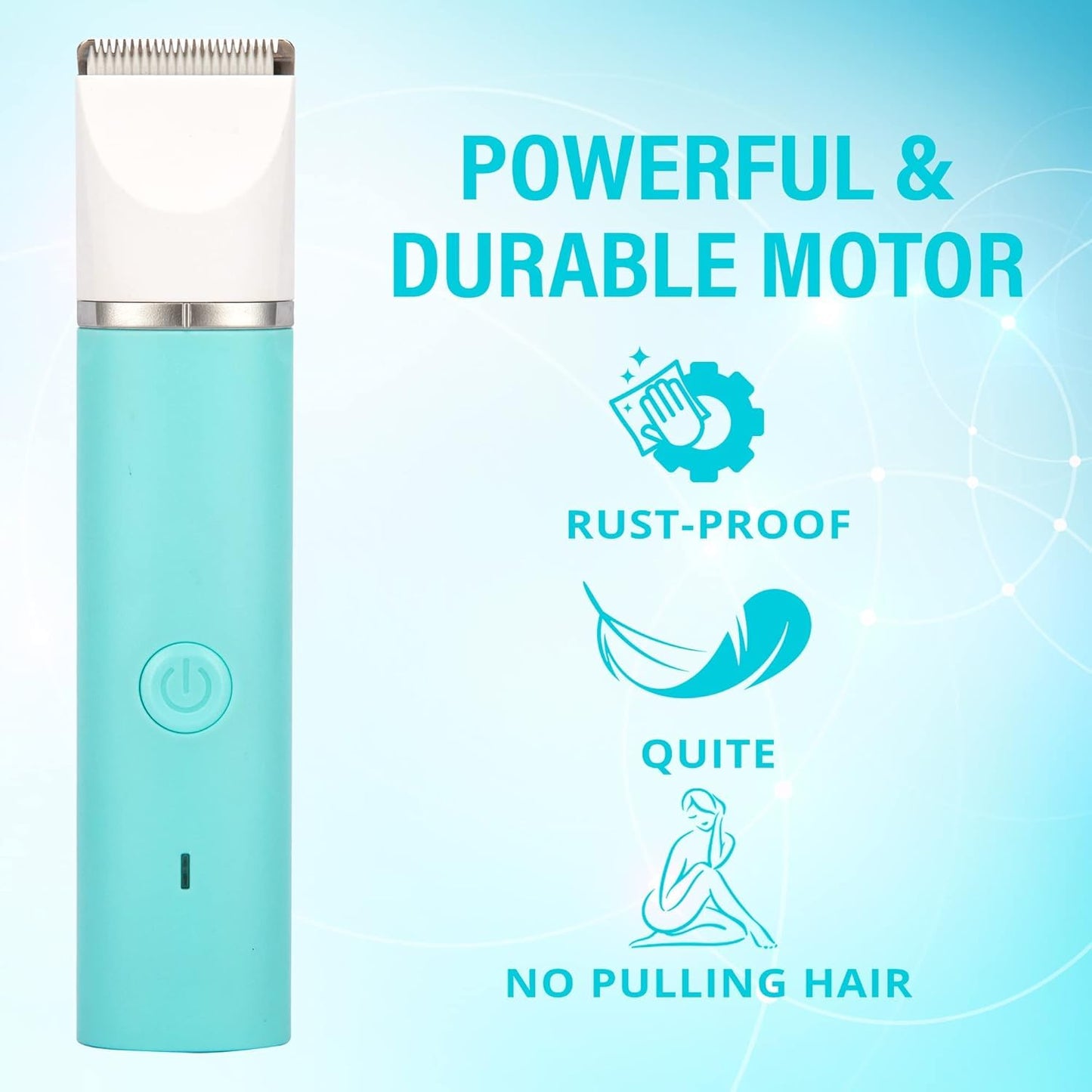 Bikini Trimmer für Frauen Schamhaare 2 in 1 Eletctric Rasierer für Frauen Wiederaufladbarer Eletctric Rasierer für Frauen IPX7 Wasserdicht Bikini Trimmer für Achselbein Arm Körper Gesicht (Roségold)
