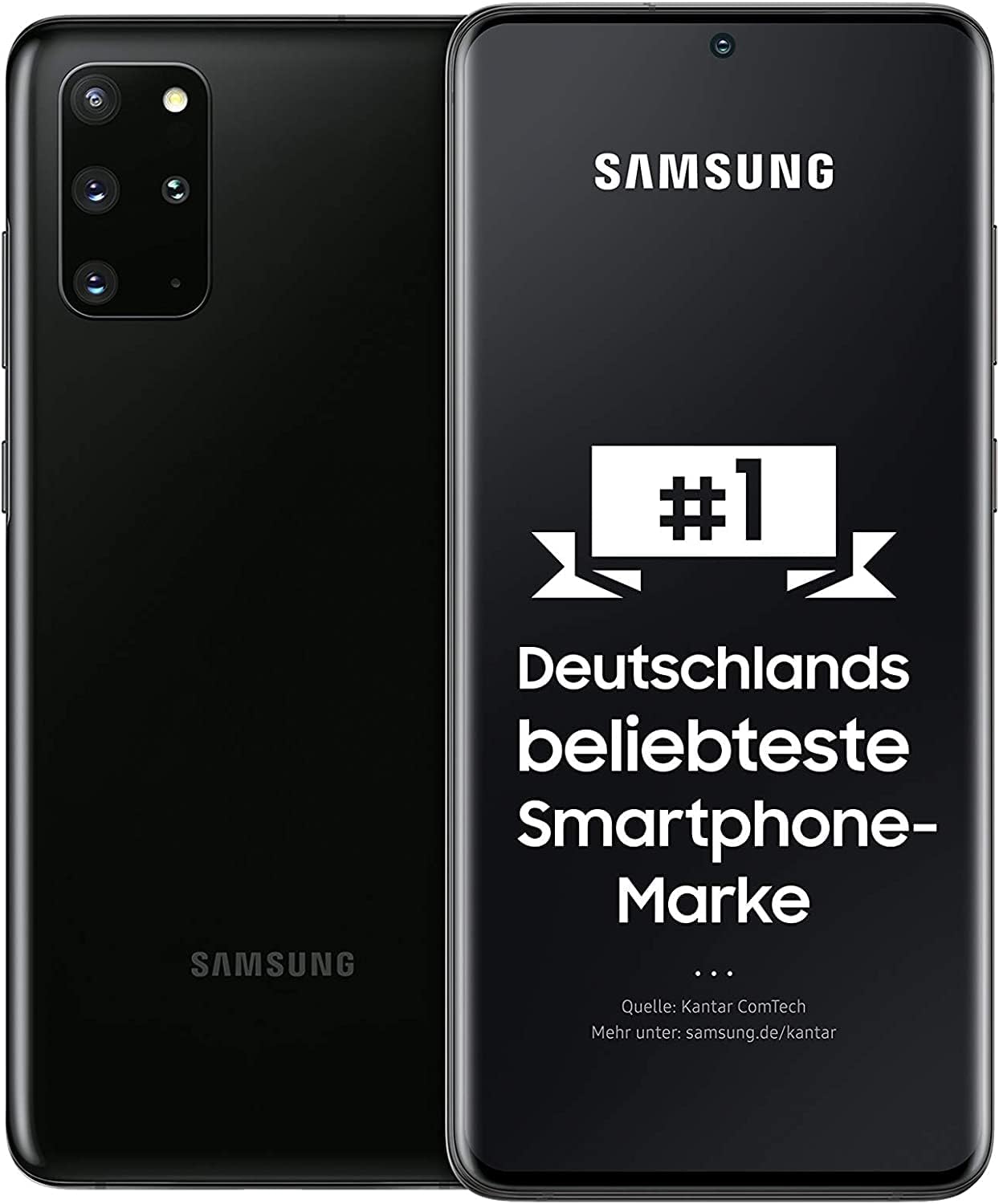 Samsung Galaxy S20+ 5G Smartphone, 128GB, Cosmic Black, Android