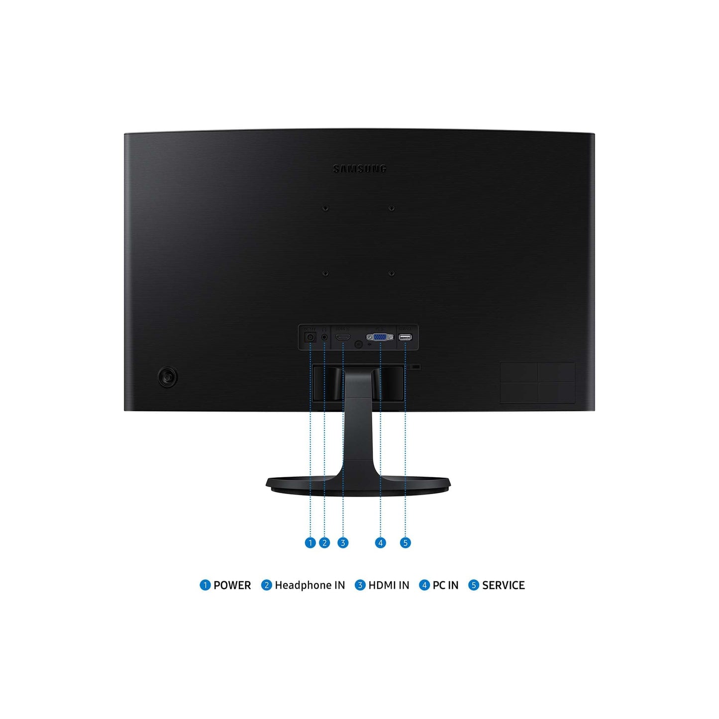 Samsung S36GD Essential Curved Monitor, 27 Inches, PC Screen with VA Panel, Full HD Resolution, 4 ms Response Time, 100 Hz Refresh Rate, Eco Saving Plus, Flicker Free, Black, S27D366GAU