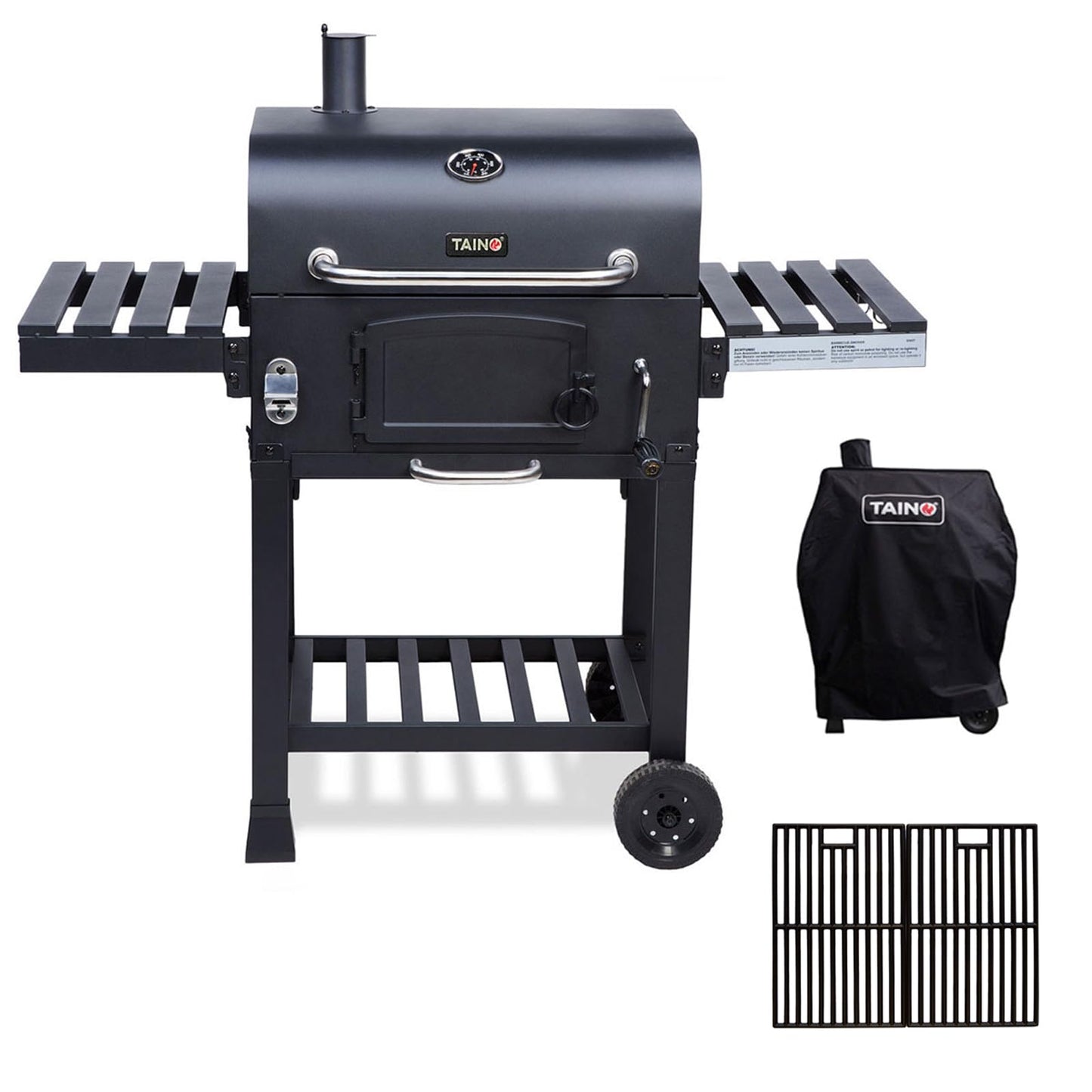 TAINO HERO XL BBQ Smoker GRILL CART Charcoal Grill Grill Fireplace Stand Grill Smoker Accessories
