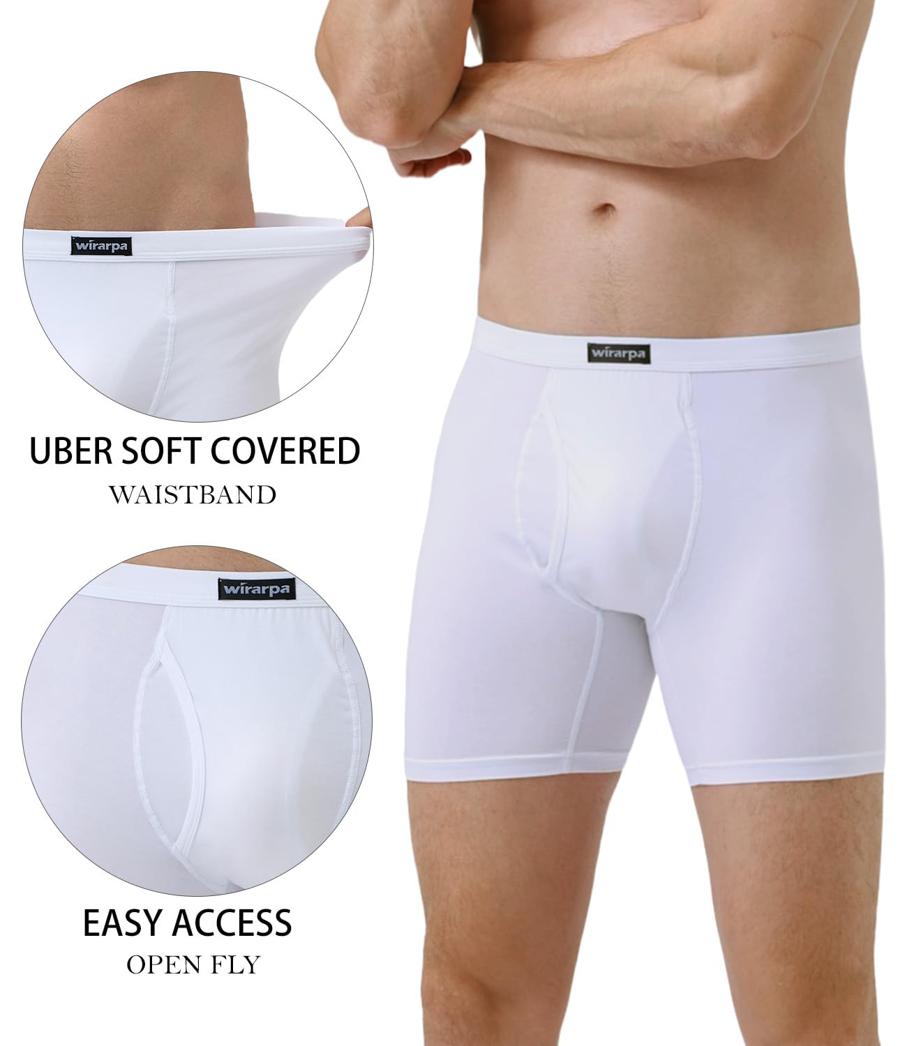 wirarpa Men’s Boxer Shorts (4-Pack)