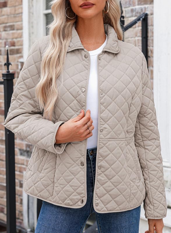 Dokotoo Women’s Quilted Winter Jacket – Warm Puffer Coat with Pockets