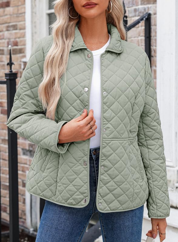 Dokotoo Women’s Quilted Winter Jacket – Warm Puffer Coat with Pockets