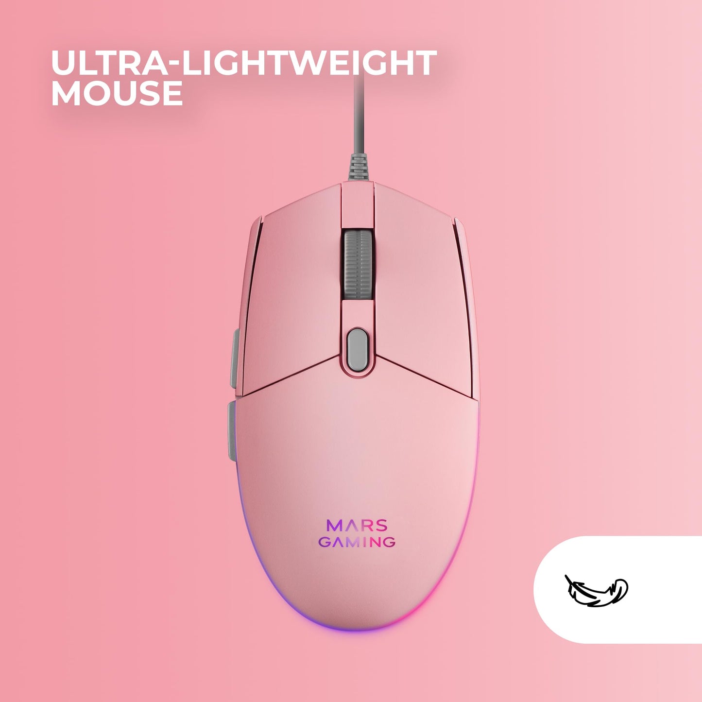MARSGAMING MCP-RGB3, Pack Gaming Keyboard Fixed RGB + Gaming Mouse RGB Flow 3200 DPI + Headset Over-Ear RGB + XXL Mouse Pad, White, Portuguese Language