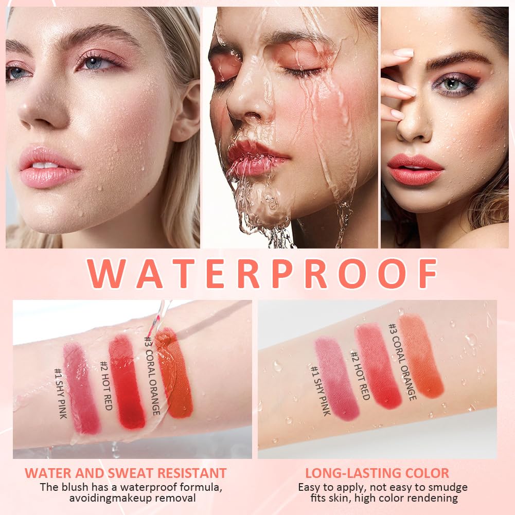 LOPHE Cream Blush Stick - 3 Pieces Set