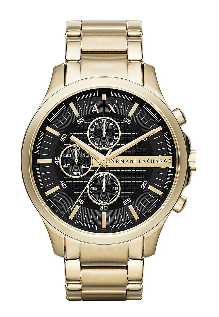 Armani Exchange Watch for Men, Chronograph Movement and 46mm Case Size with Stainless Steel, Leather or Silicone Strap