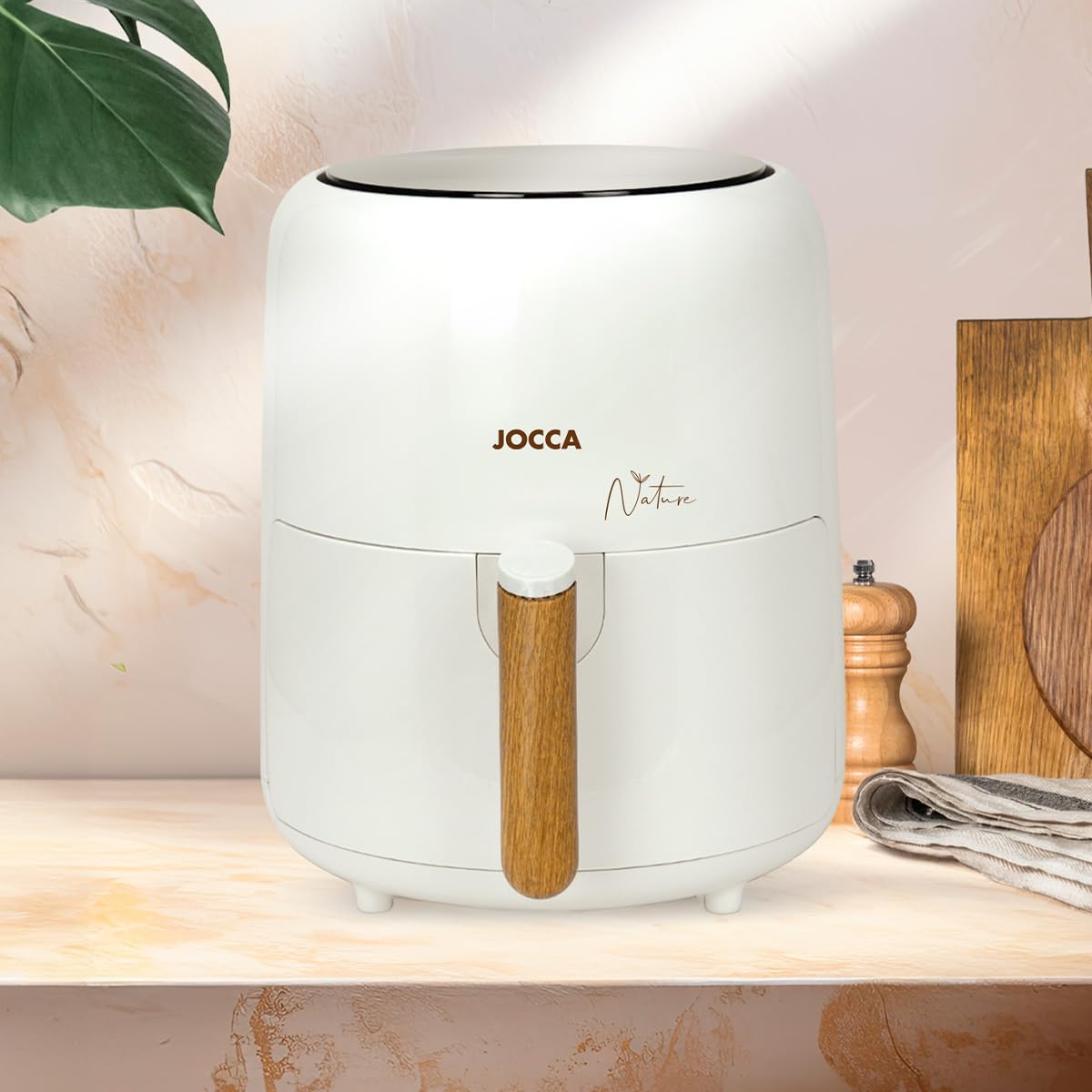Jocca Heißluftfritteuse Sweet Line, 3,8L Fritteuse, 1450W, 8 Programme, LED Touchscreen, Timer, Rosa