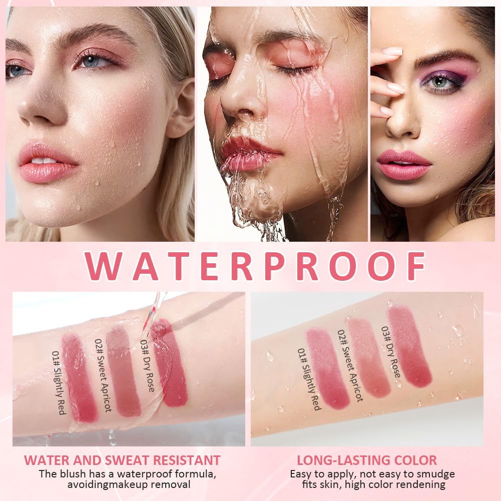 LOPHE Cream Blush Stick - 3 Pieces Set