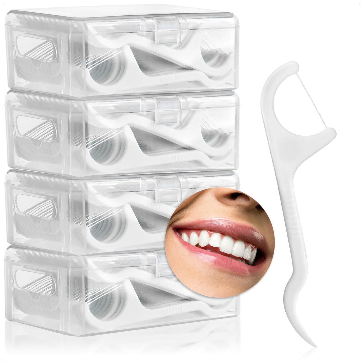 com-four® 120x Zahnzwischenraumbürste, Interdentalbürsten im Spender, Zahnpflege auf Reisen und unterwegs, Zahnreinigungsbürste mit Zahnstocher (120 Stück - im Spender)