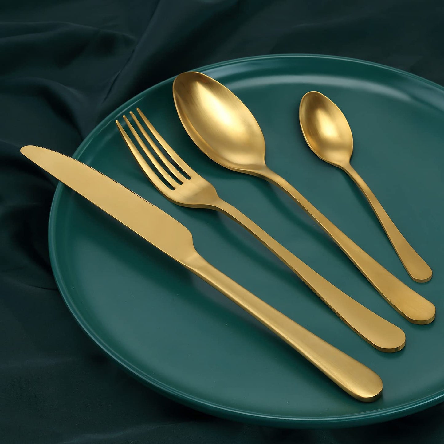 BEWOS Besteck Set für 6 Personen, 30 teilig Essbesteck Set inkl. Messer, Gabel, Löffel, Besteck Edelstahl Spiegelpoliert, Spülmaschinenfest