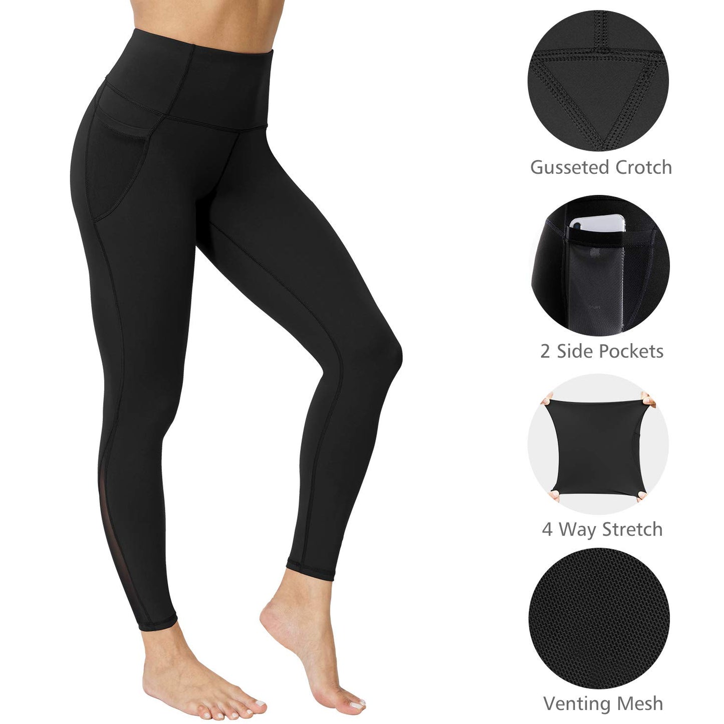 Sport Leggings for Women with Pockets – Comfortable for Yoga, Fitness & Running