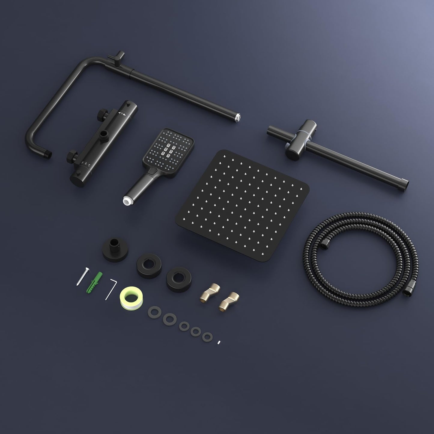 Rainsworth Thermostatic Shower System Round Rain Shower Set