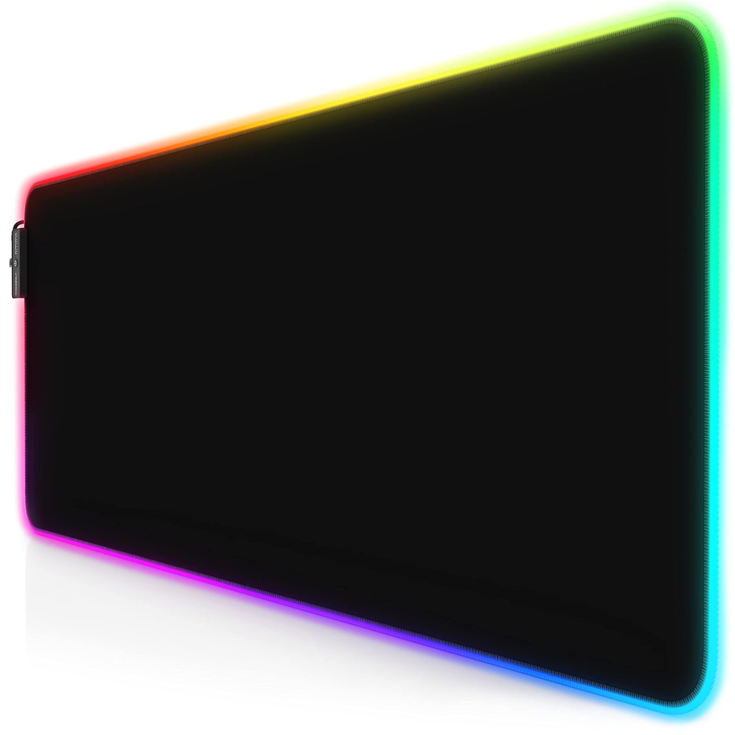 TITANWOLF - RGB Gaming Mauspad - LED Schreibtischunterlage - 800x300 mm - XXL Mousepad - LED Multi Color - 11 Beleuchtungs-Modi - 7 LED Farben Plus 4 Effektmodi - abwaschbar - Stars
