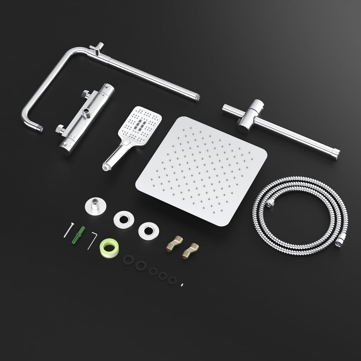 Rainsworth Thermostatic Shower System Round Rain Shower Set