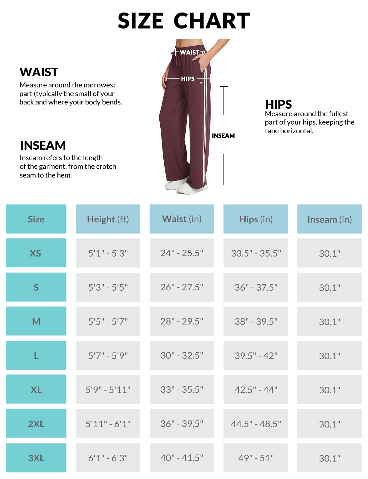 baleaf Women’s Jogging Pants – Straight-Leg Sport Sweatpants