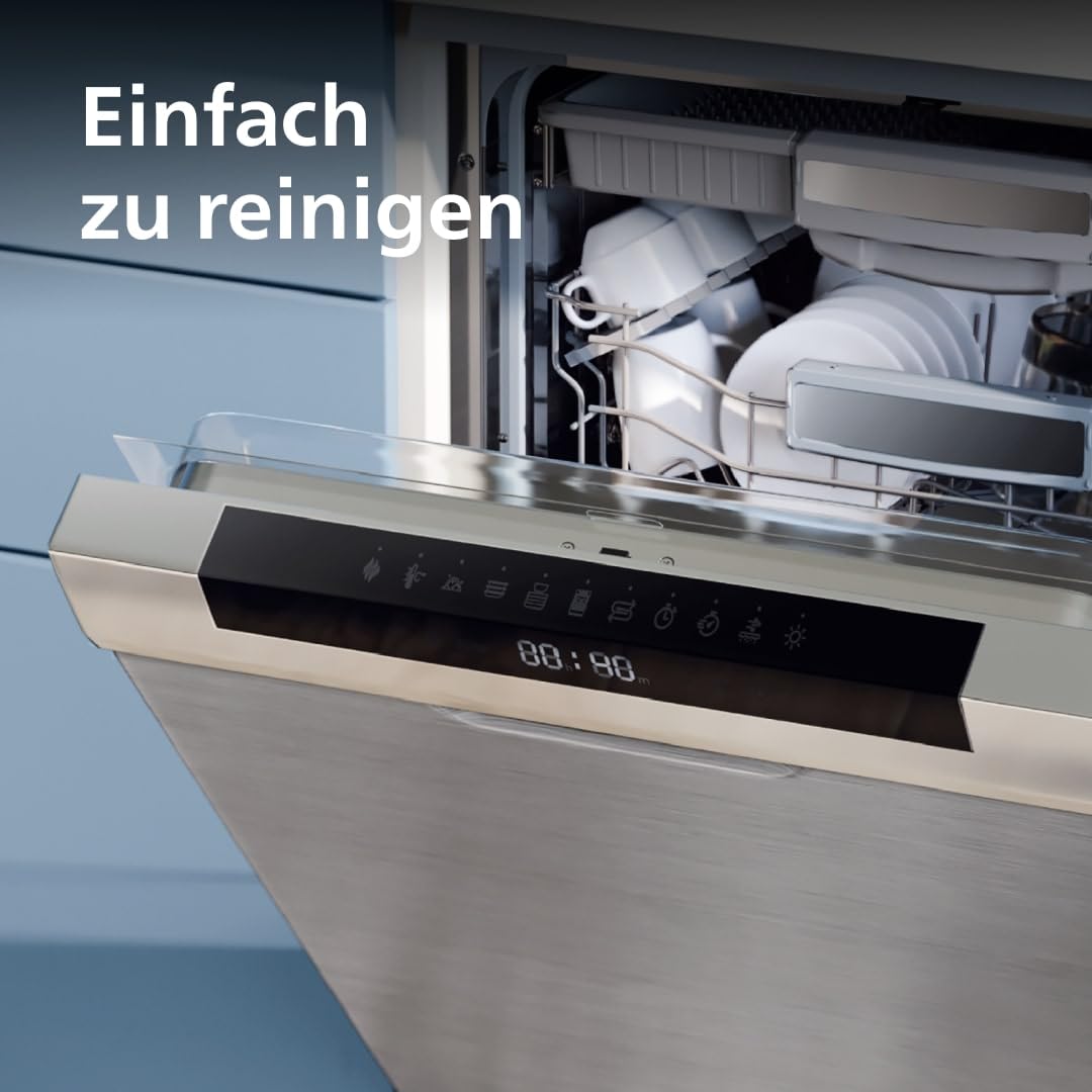 Philips 7000 Serie PastaMaker, Perfekte Nudeln Selbstgemacht, Automatisches Wiegen, 8 Pastasorten, Einfache Reinigung, bis zu 8 Portionen, ProExtrude-Technologie, Vegan, Glutenfrei, Schwarz(HR2665/93)