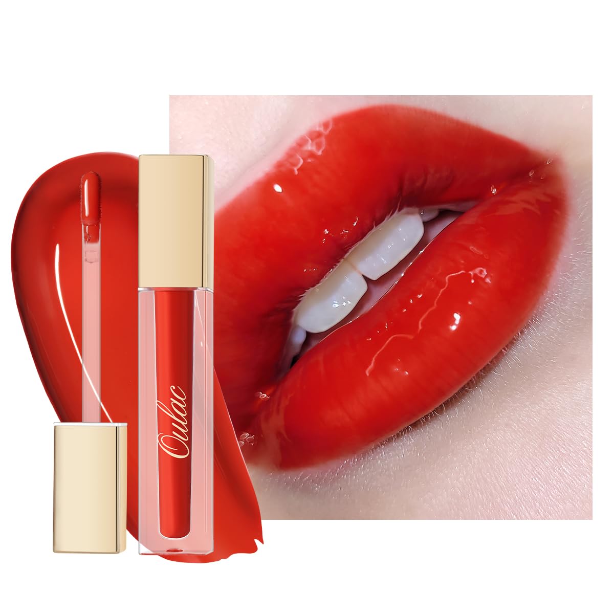 Oulac Mauve Nude Lipgloss Glossy Lip Plumper for Fuller-Looking Lips (4.5ml, S08)