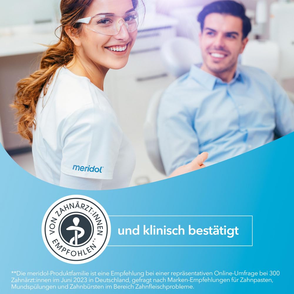 meridol Zungenreiniger SICHERER ATEM, 1 x 1 Stück - Zungenreiniger entfernt bakterielle Zungenbeläge & reinigt die Zunge sanft und effektiv