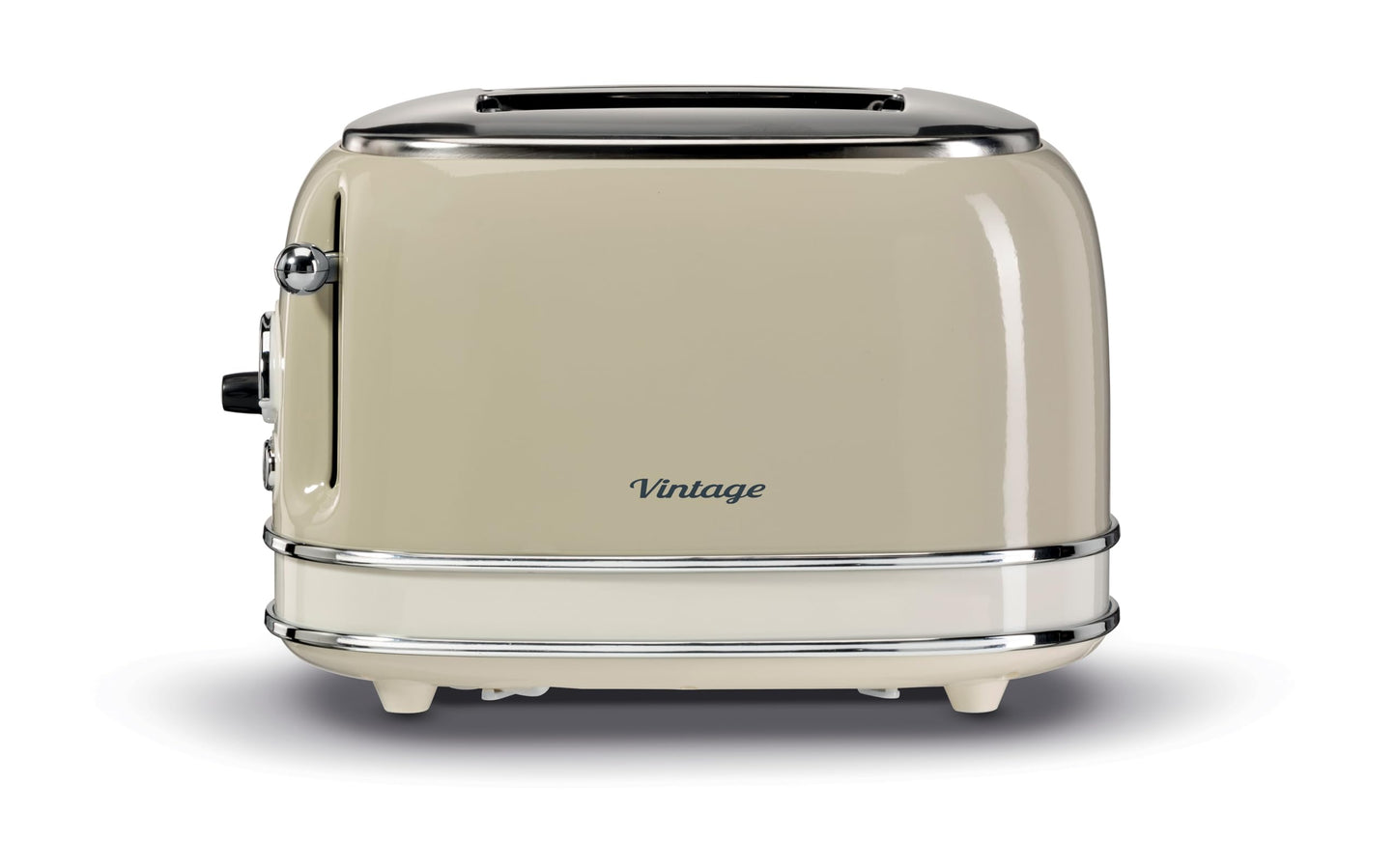 Ariete Vintage 155, 2-Scheiben-Toaster, Retro Toaster mit 6 Toaststufen, Automatischer Auswurf, Auftaufunktion, Herausnehmbares Krümelfach, Gehäuse aus Edelstahl, mit Sandwichzangen, 810W, Vert