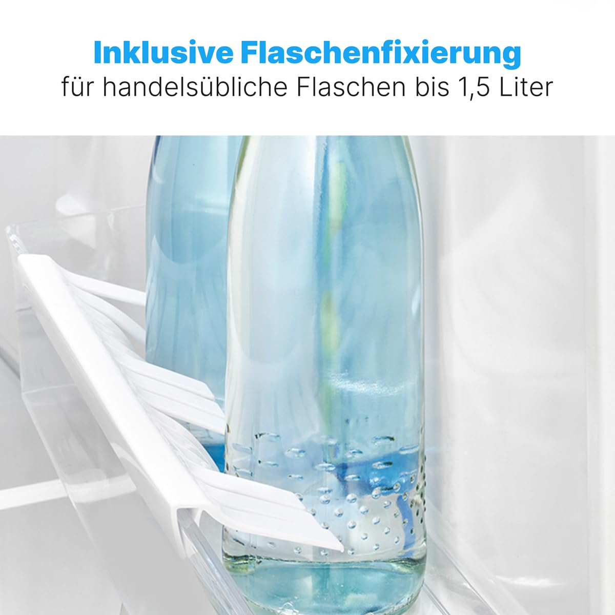 Bomann® Kühlschrank mit Gefrierfach | Kühlschrank klein mit 120L Nutzinhalt | Kühlen 107L & Gefrieren 13L | Fridge mit 3 Türablagen & 2 Glasablagen | wechselbarer Türanschlag