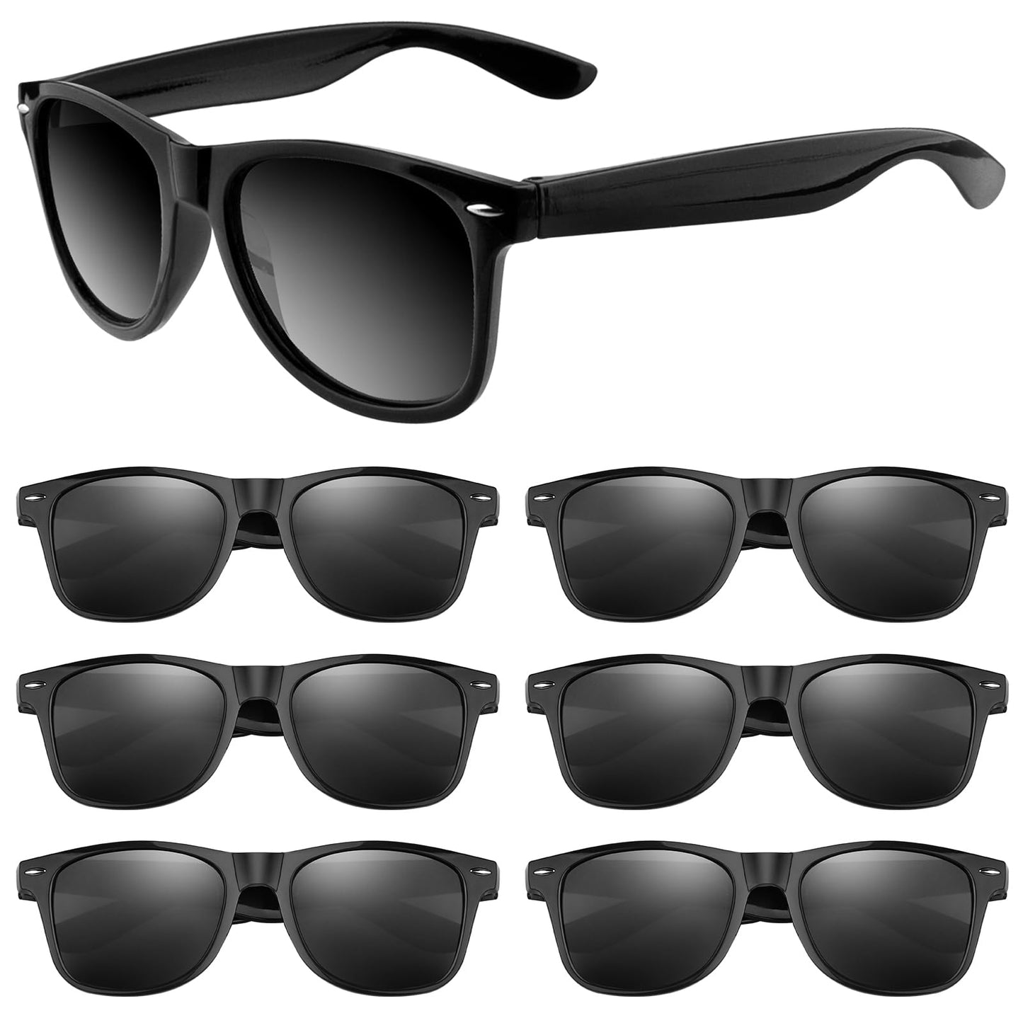 ASTARON Retro Vintage Sonnenbrillen Bulk, 6/12/24/48 Pack polarisiert Günstige Neon Sonnenbrillen Bulk für Frauen und Männer