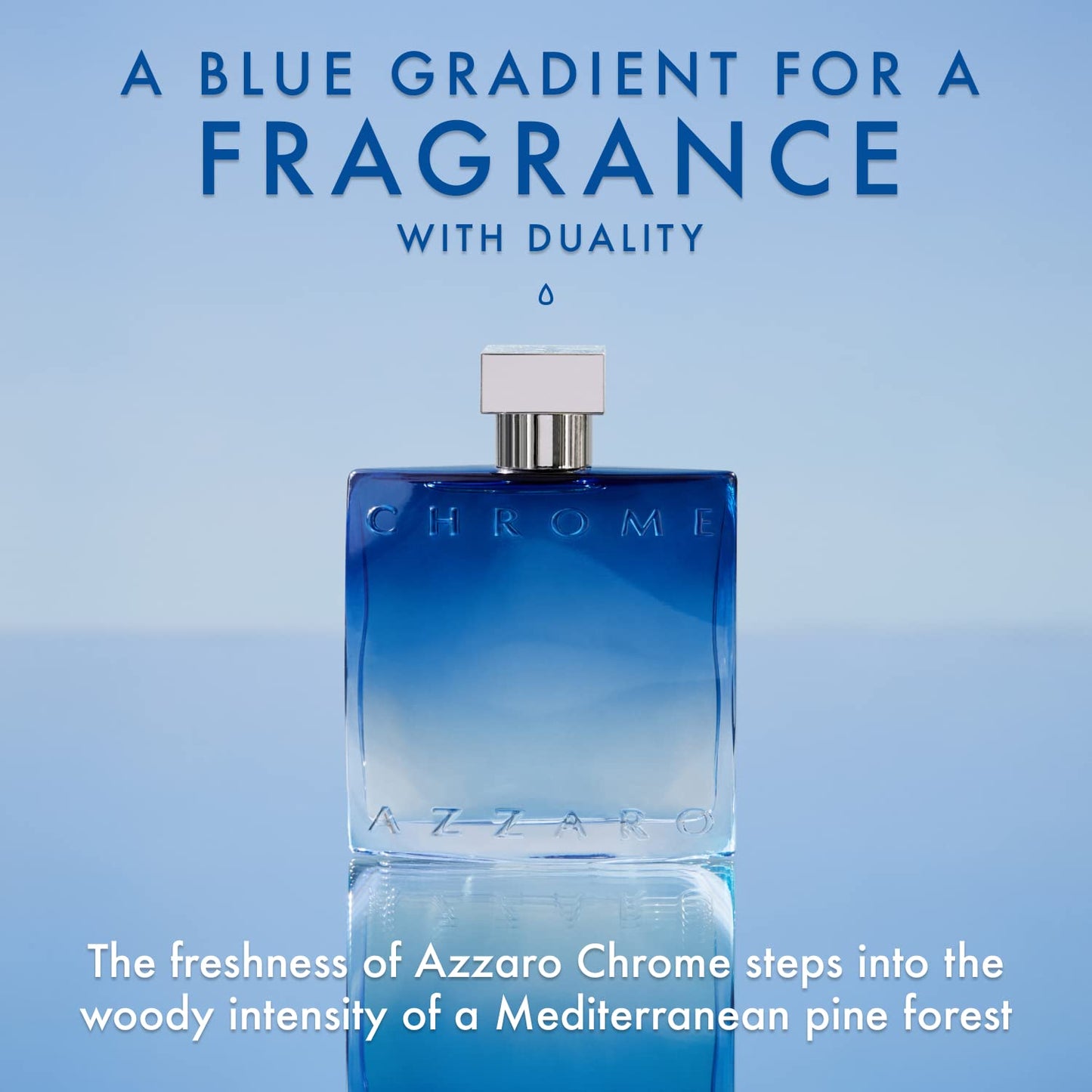 Azzaro Chrome Perfume for Men | Eau de Parfum pour Homme | Vaporisateur/Spray | Long-lasting | Citrus-woody fragrance