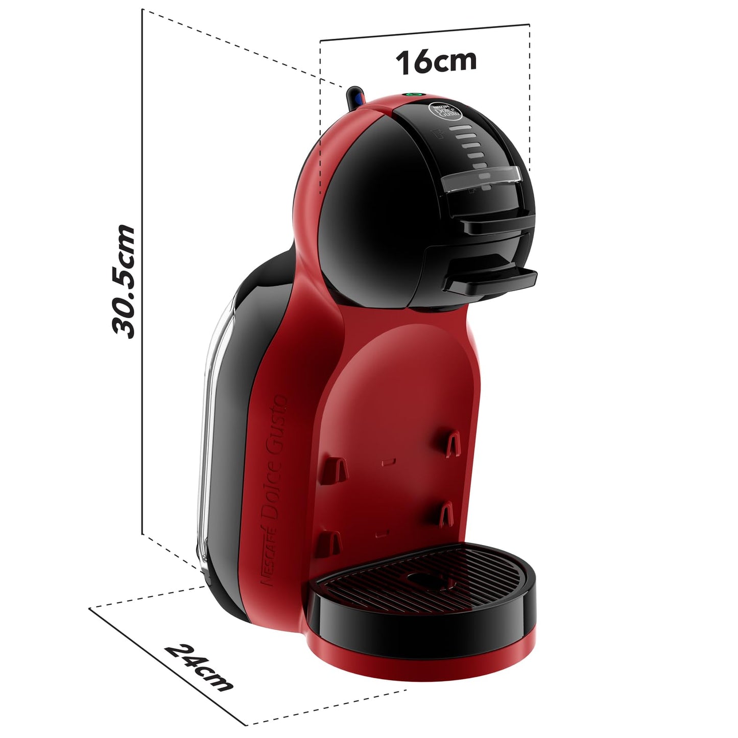 NESCAFÉ DOLCE GUSTO MINI ME by KRUPS arctic-grey/ schwarz automatische Kaffeekapselmaschine