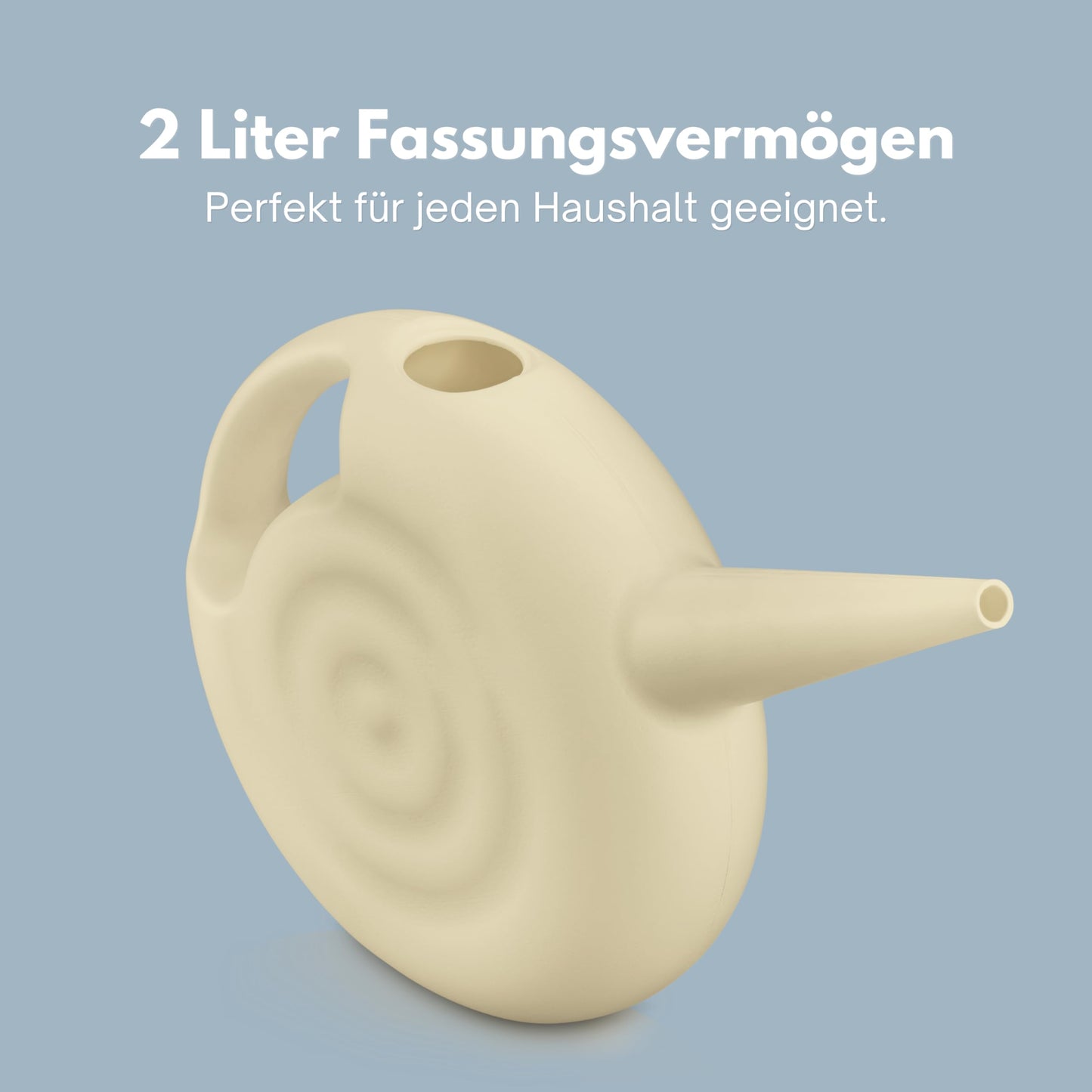 Blowmold.Design Gießkanne in Schwarz – 2 Liter Giesskanne Robust für Innen und Außen - Perfekt für Zimmerpflanzen & Garten