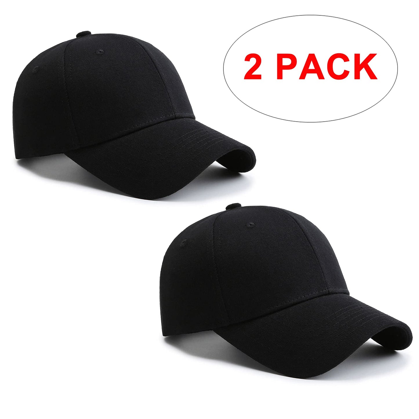 PFFY 2 Packs Baseball Cap Golf Dad Hat for Men and Women