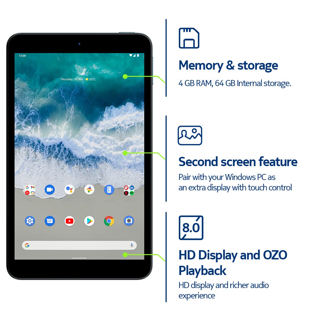 Nokia T10 8” Tablet – Durable & Portable