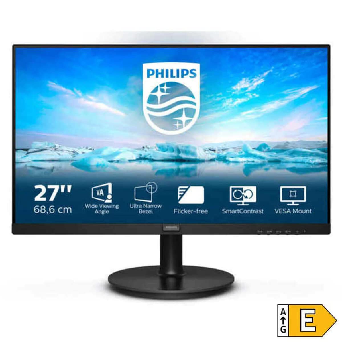 Philips 241V8L - 24 Inch FHD Monitor, AdaptiveSync (1920 x 1080, 75 Hz, VGA, HDMI) Black