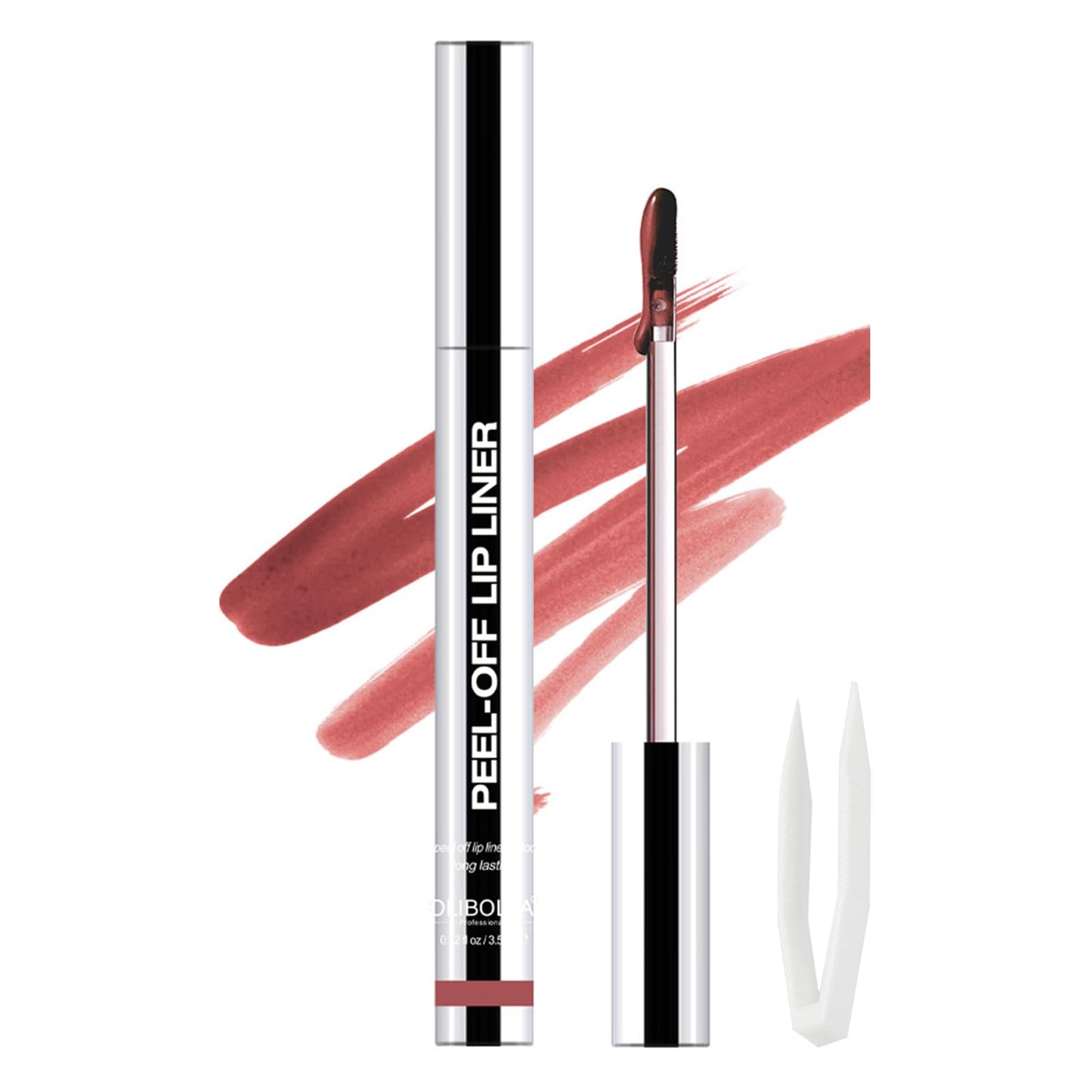 Lip Stain Peel Off Waterproof Long-Lasting Lip Tint with Matte Finish (04#)