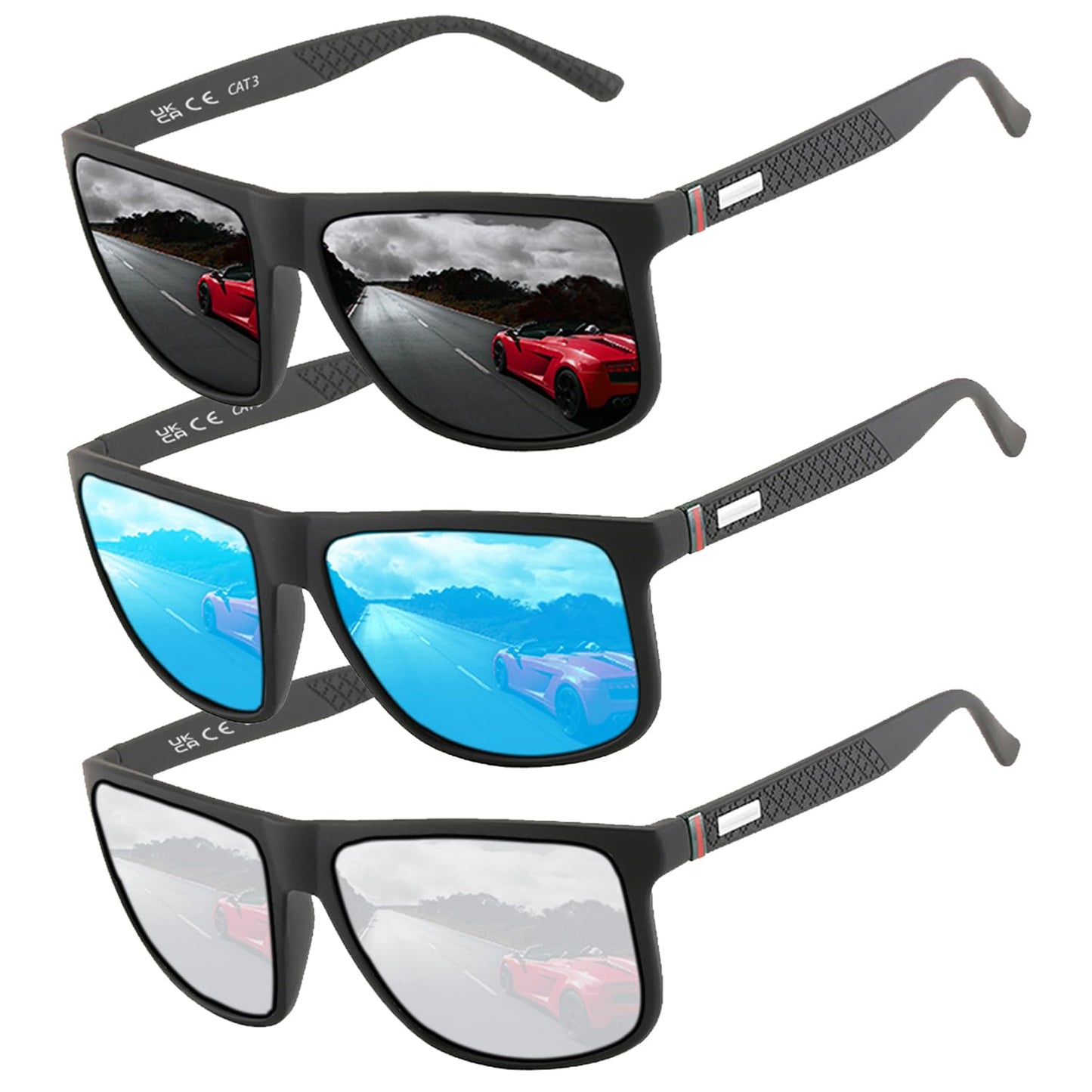 Perfectmiaoxuan Polarisierte Sonnenbrille Herren/Damen ; Vintage/Klassisch/Elegant Brillengestell; HD-Pilotobjektive; Golf/Fahren/Angeln/Reisebrille/Outdoor-Sportarten Mode Sonnenbrille