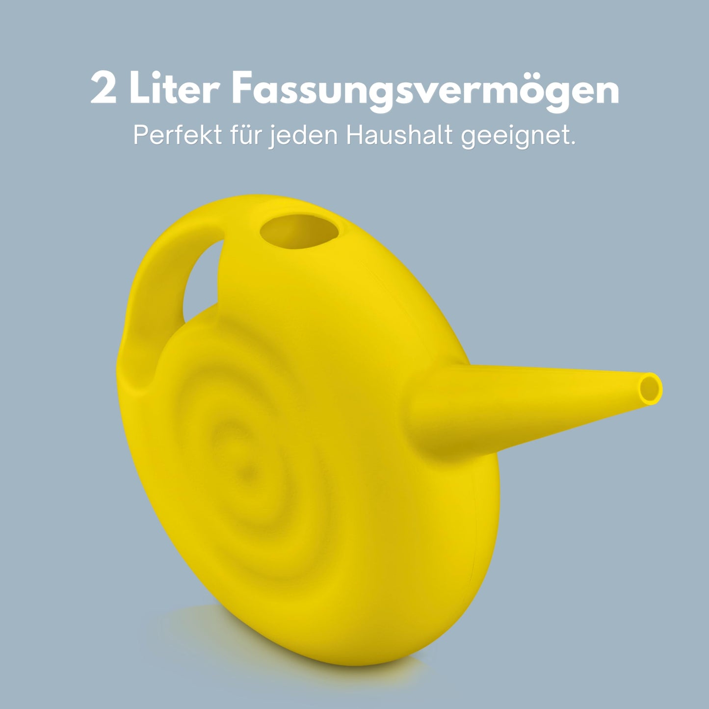 Blowmold.Design Gießkanne in Schwarz – 2 Liter Giesskanne Robust für Innen und Außen - Perfekt für Zimmerpflanzen & Garten
