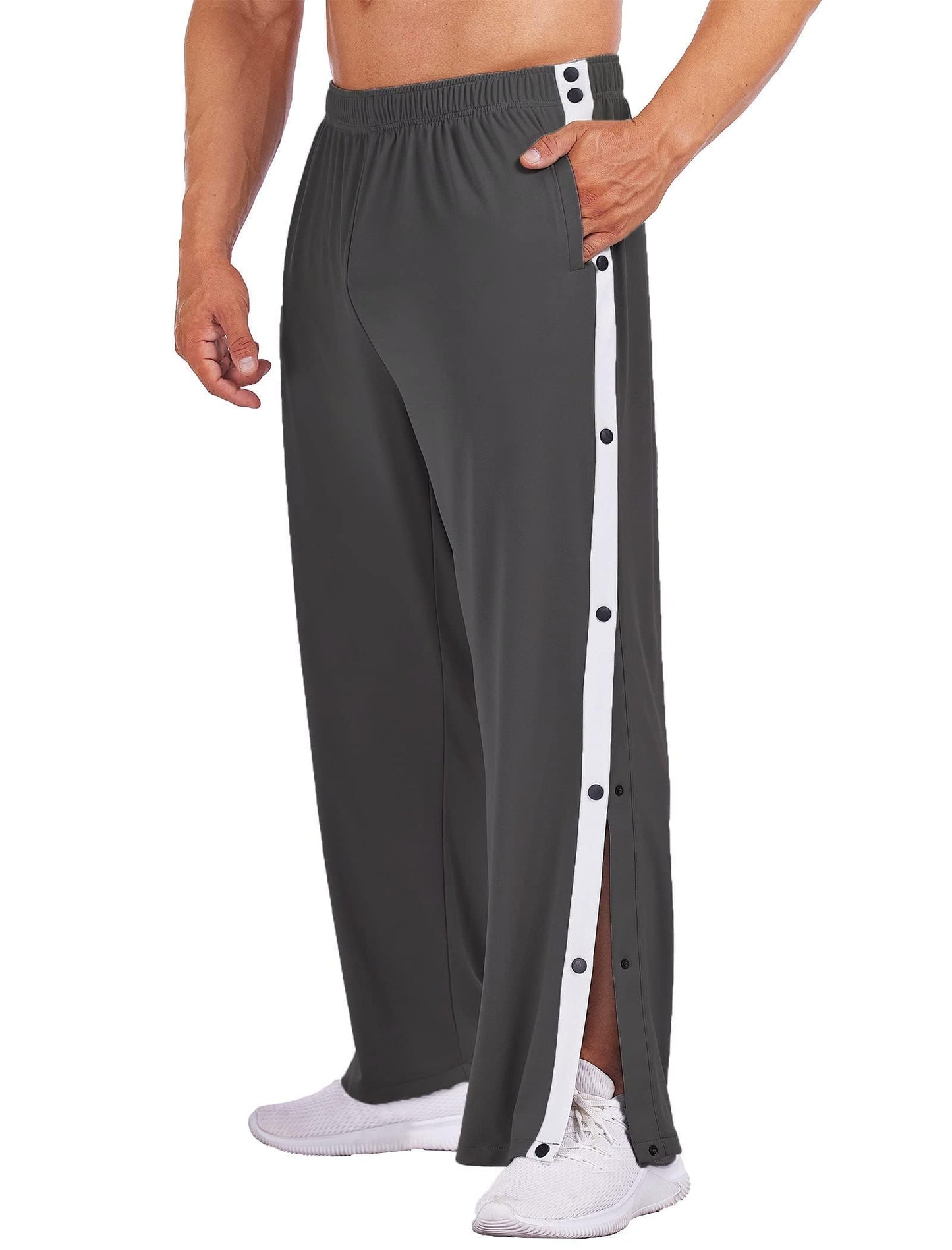 PINSPARK Men’s Rehab Joggers – Tear-Away Athletic Pants