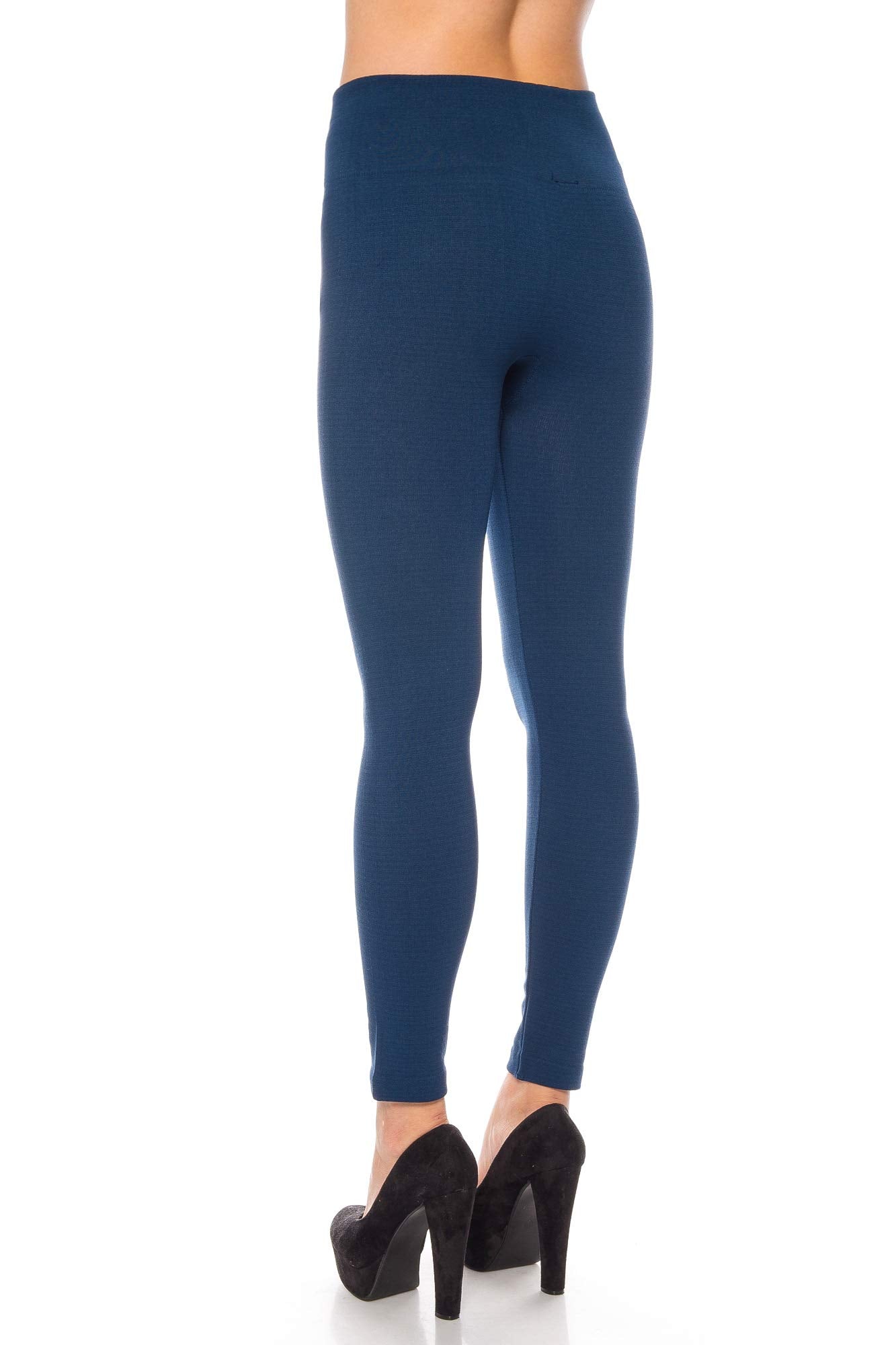 Kendindza Women’s Thermo-Leggings – Fleece Lined, Zip-Up Winter Tights