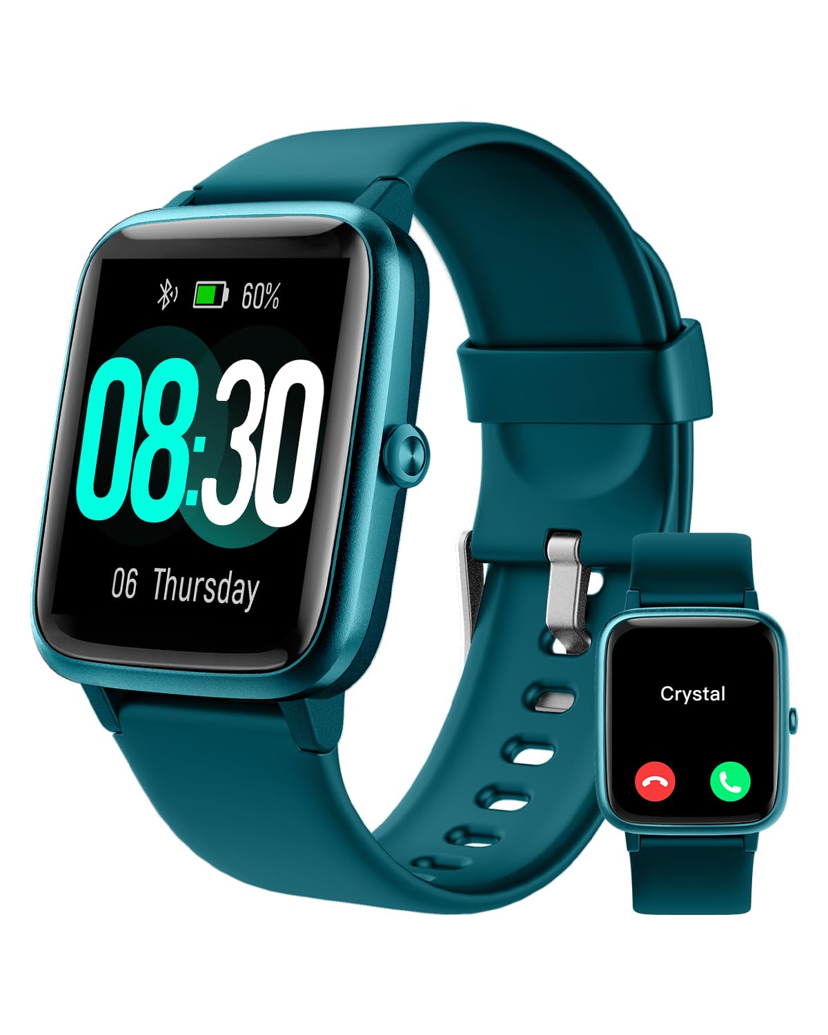 GRV Smartwatch für Damen Herren mit Telefonfunktion,Fitnessuhr mit Pulsmesser SpO2 Schlafmonitor Schrittzähler IP68 Wasserdicht,Multi Sportmodi Smart Watch Fitness Tracker für iOS Android Handy