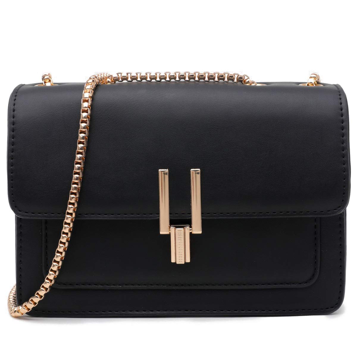 Color-Block Chain Shoulder Bag