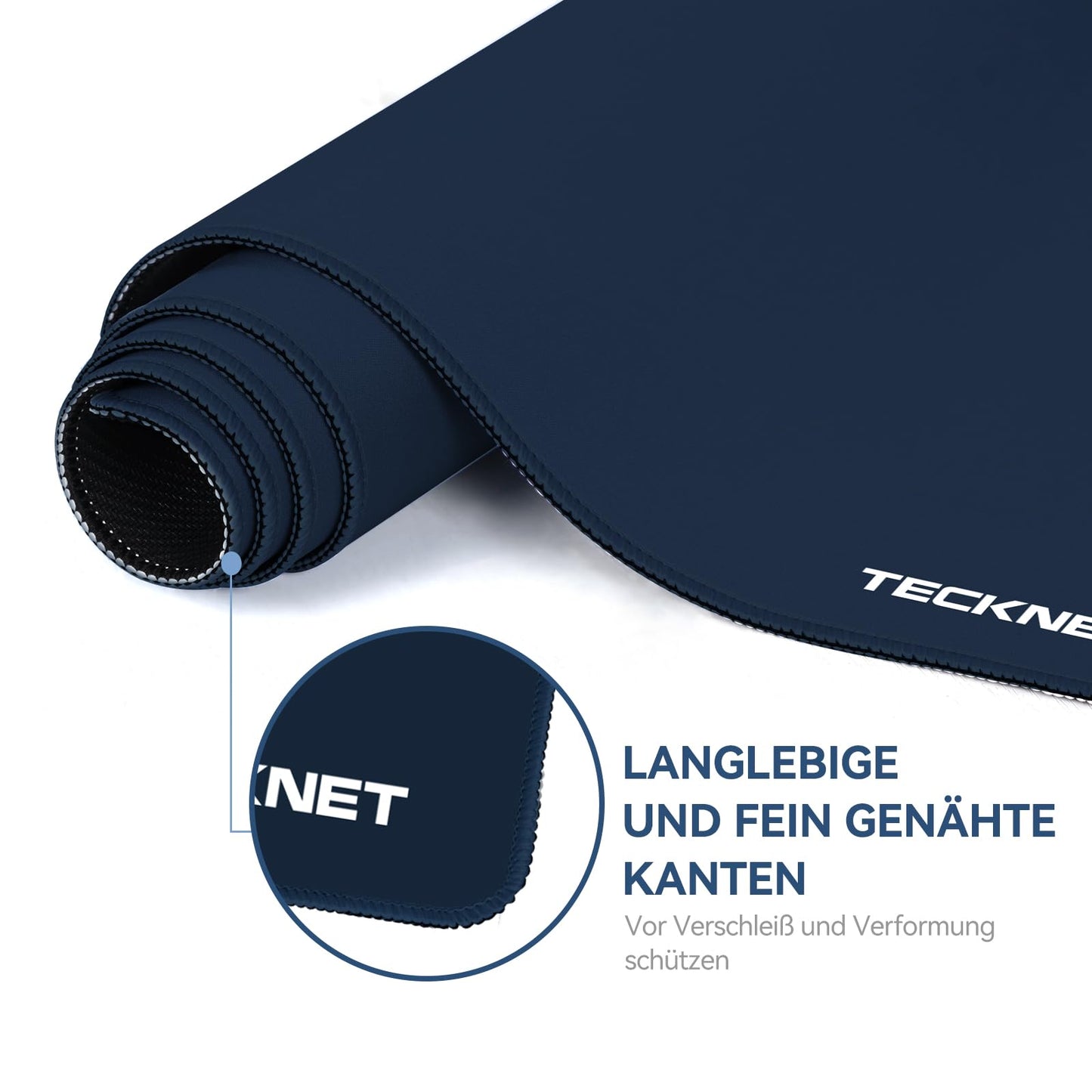 TECKNET Mauspad XXL Speed Gaming, 900x400 mm Schreibtischunterlage Schwarz, Gamer Mouse Pad, Wasserdicht mousepad, Spezielle Oberfläche Verbessert Präzision und Geschwindigkeit, rutschfeste Gummibasis