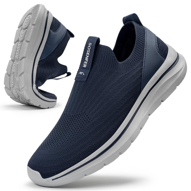 Sosenfer Men’s Slip-On Sneakers – Ultra-Lightweight Shoes