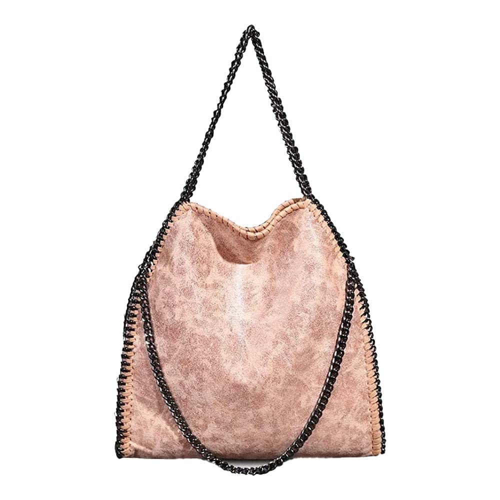 Women’s Chain Crossbody Bag – Large Hobo Shoulder Bag