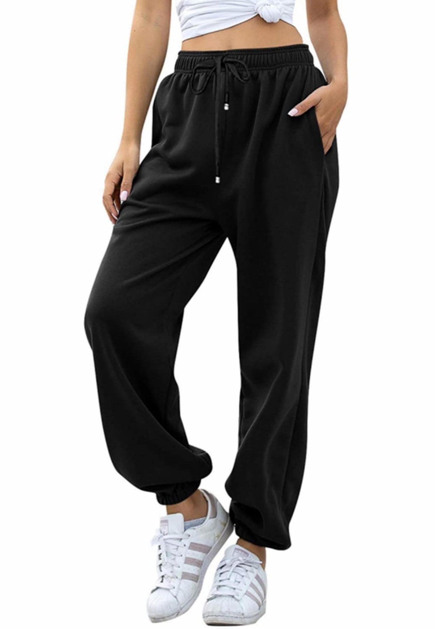 Jhsnjnr Women’s High Waist Jogging Sweatpants