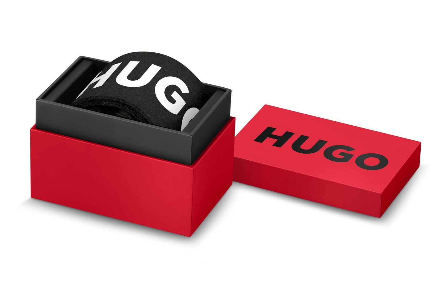 HUGO Analog Quarzuhr für Herren #Fast-Kollektion mit Edelstahl- oder Lederarmband