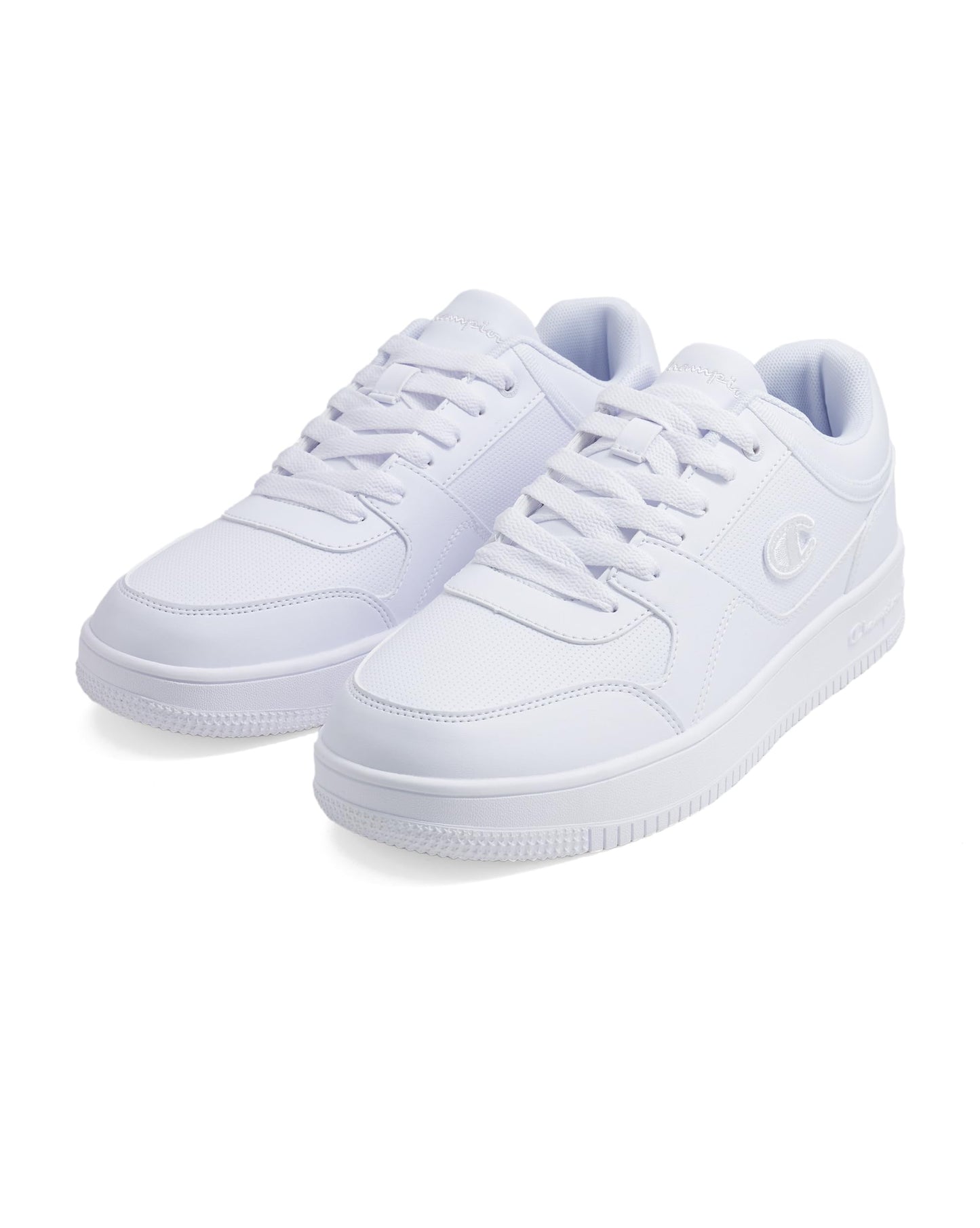Champion Men’s Rebound Low Sneakers – PU Leather Casual Lace-Up Shoes